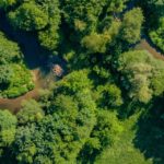 photo par drone dans le 68 nature riviere